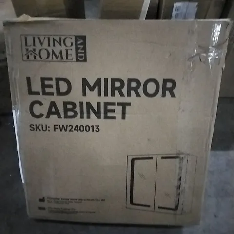 BOXED LIVING AND HOME LED MIRROR CABINET FW240013