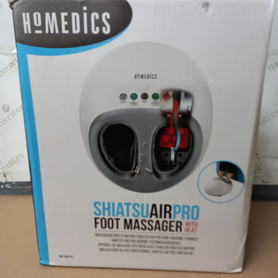 BOXED HOMEDICS SHIATSU AIR PRO FOOT MASSAGER WITH HEAT