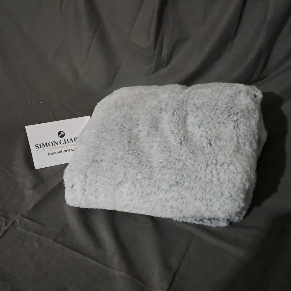 COZEE HOME TIPPED FLUFFY CARDIGAN IN NAVY SIZE S
