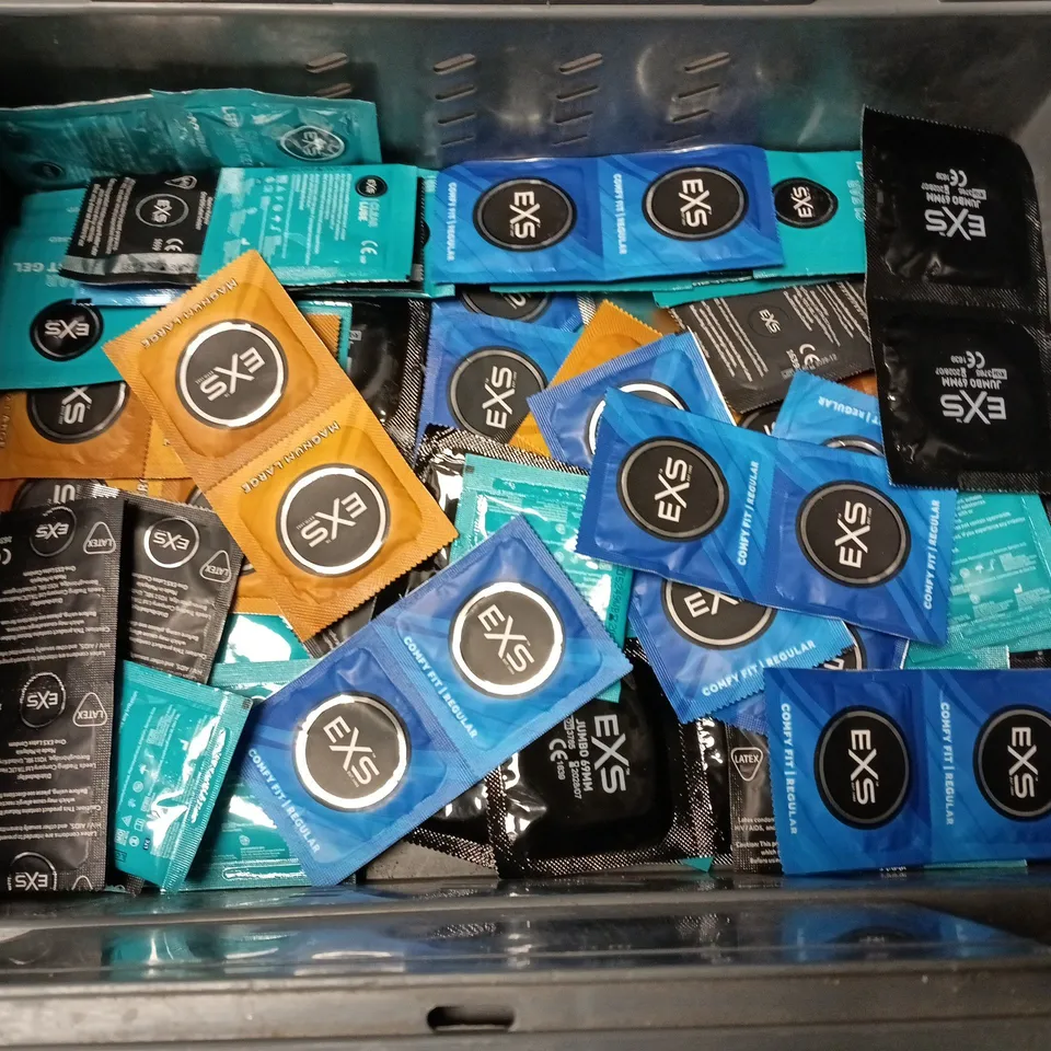 LOT OF ASSORTED EXS CONDOMS AND LUBRICANTS