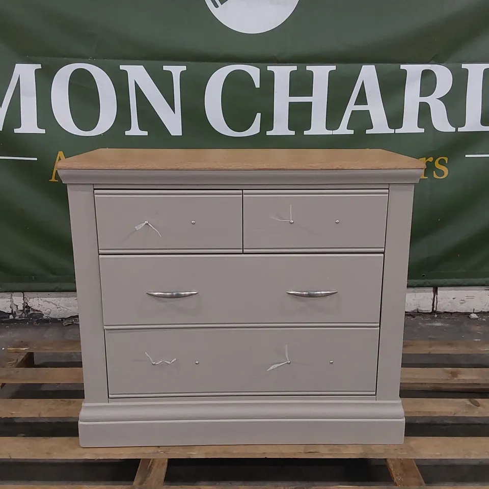 CALDERLY 2+2 DRAWER CHEST OF DRAWERS