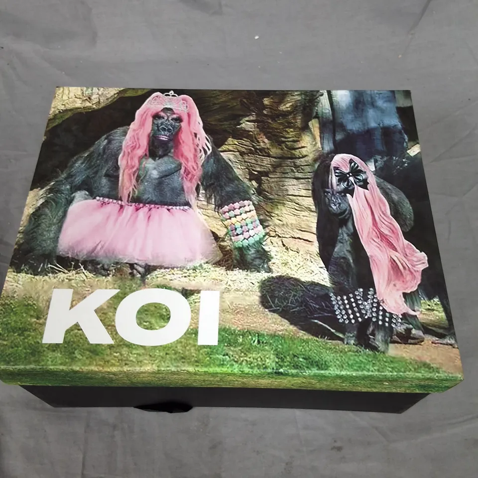 BOXED KOI MUNDUS PLATFORM STRAPPY MARY JANE'S IN BLACK - UK 6