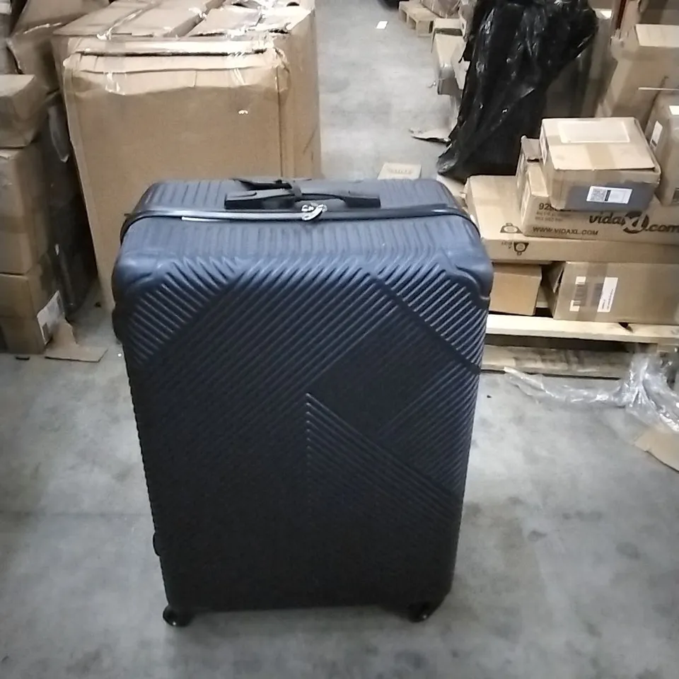 BOXED NEO NAVY BLUE HARD SHELL LUGGAGE SUITCASES (1 BOX)