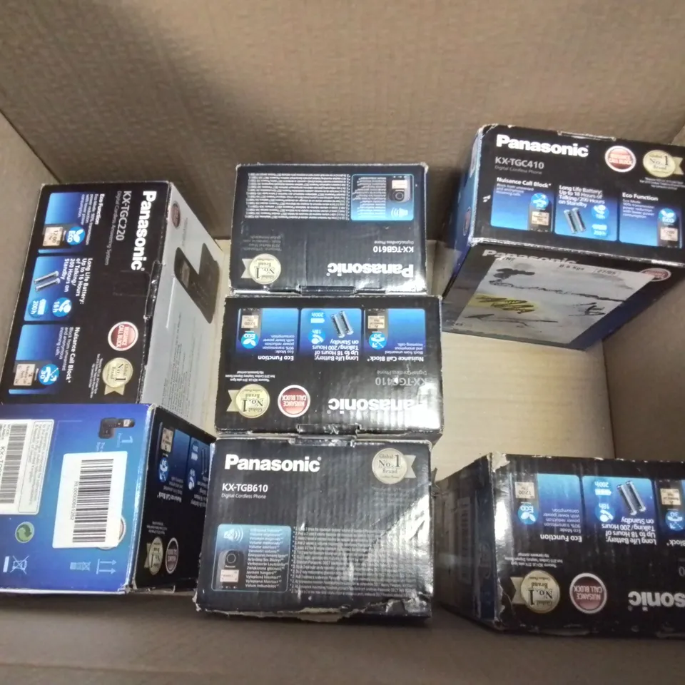 LOT OF 12 ASSORTED BOXED PANASONIC DIGITAL PHONES SETS