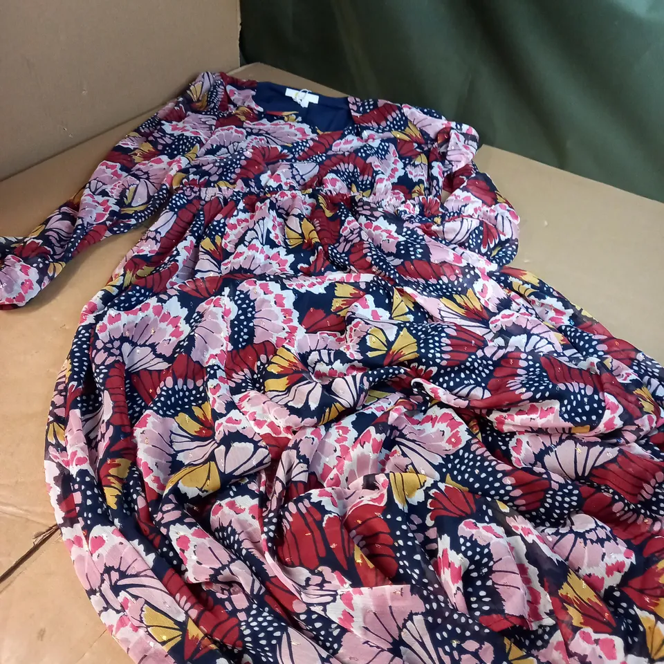 BODEN FLORAL PRINT LONG DRESS - SIZE 12R