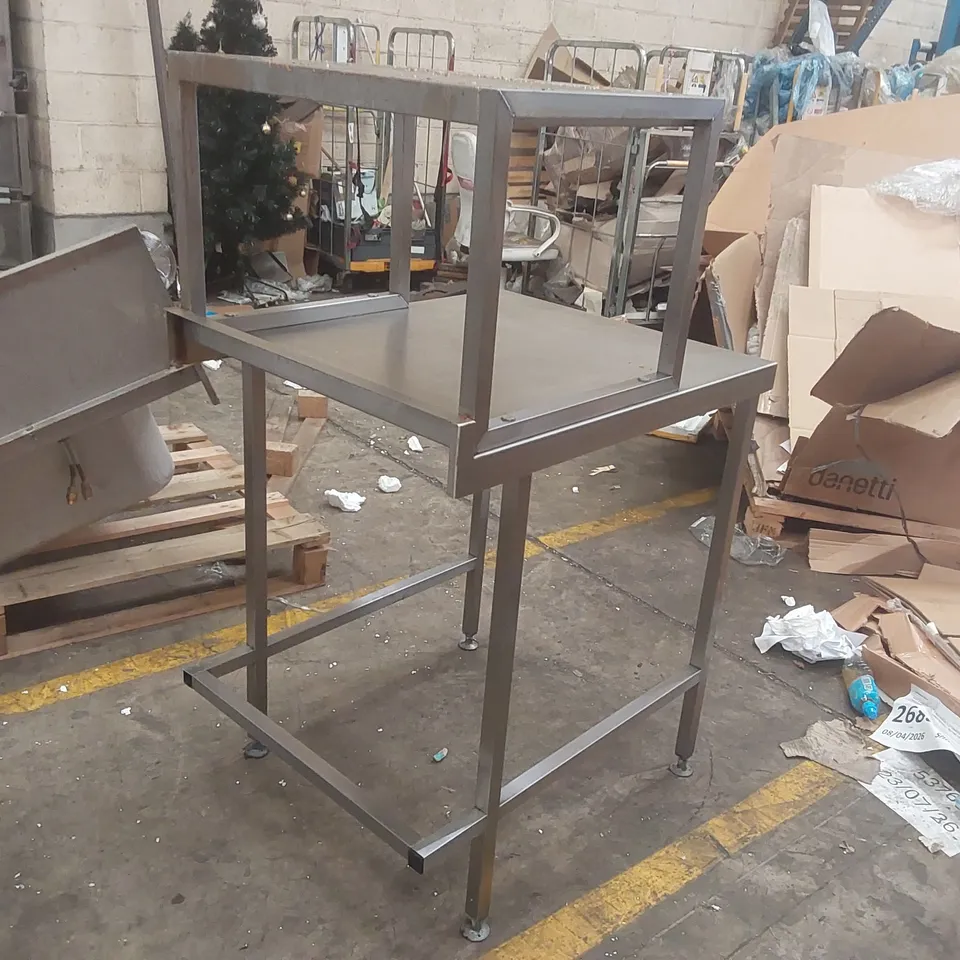 STAINLESS STEEL COMMERCIAL KITCHEN WORKTOP PIECE