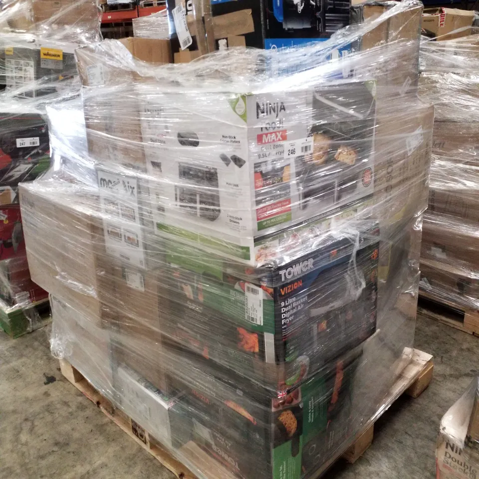 PALLET OF APPROXIMATELY 23 UNPROCESSED RAW RETURN HOUSEHOLD AND ELECTRICAL GOODS TO INCLUDE;
