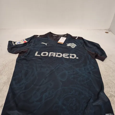 DERBY COUNTY THIRD SHIRT β ADULTS, BLACK, UK SIZE L - 4 OZOH