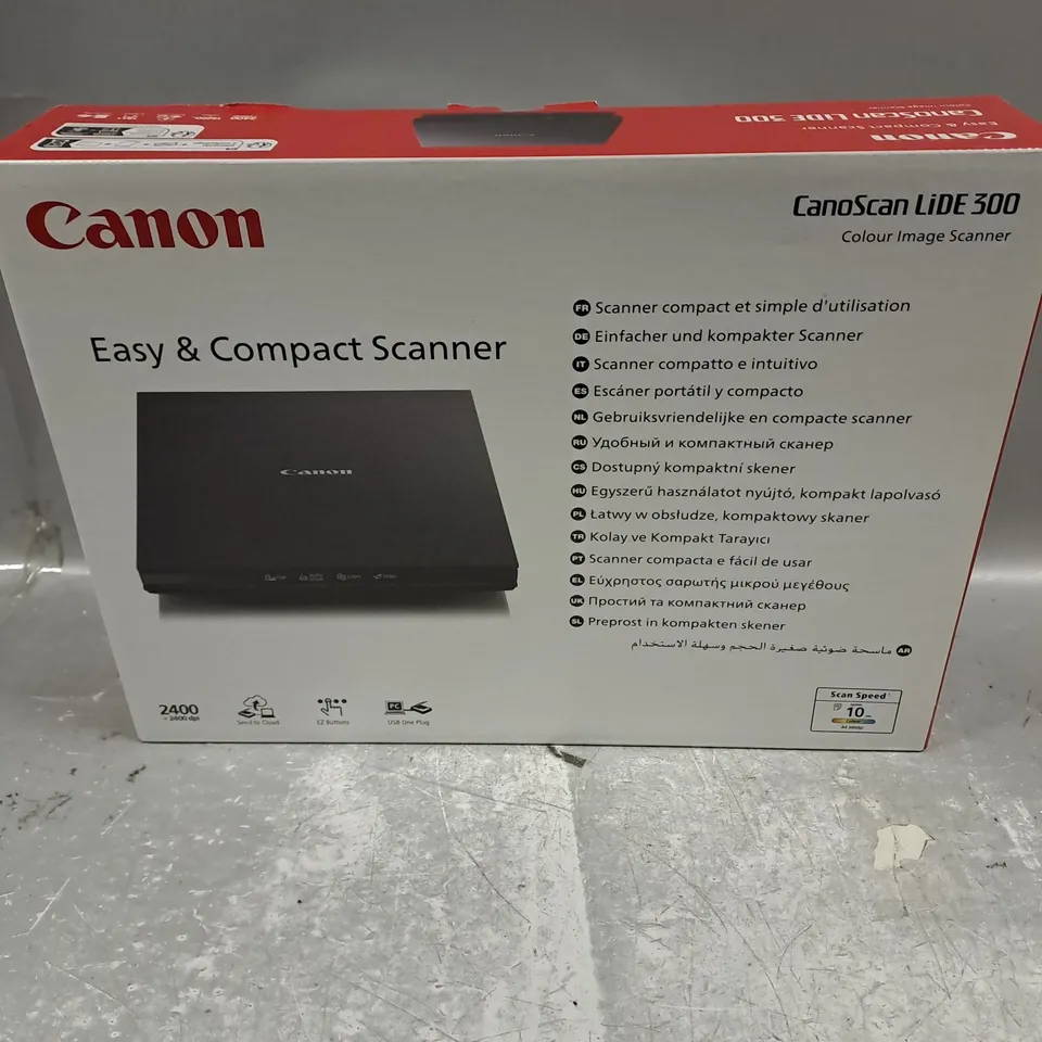 BOXED CANON LIDE 300 COLOUR IMAGE SCANNER 