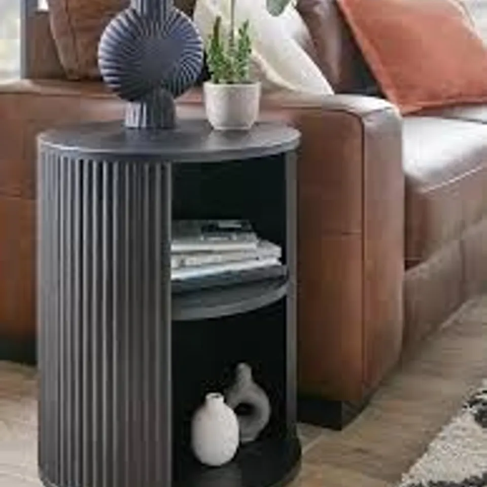 BOXED CARINA SIDE TABLE IN BLACK - COLLECTION ONLY RRP £99