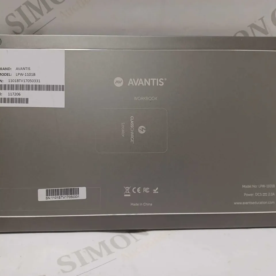 AVANTIS LPW-1101B WORKBOOK TABLET 