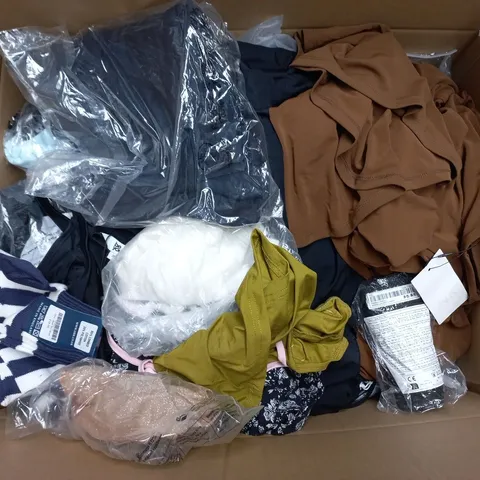 APPROXIMATELY 30 ASSORTED CLOTHING ITEMS IN VARIOUS SIZES, STYLES & COLOURS TO INCLUDE BRANDS SUCH AS GRAVITY, HENLEY, ZARA, ETC - COLLECTION ONLY