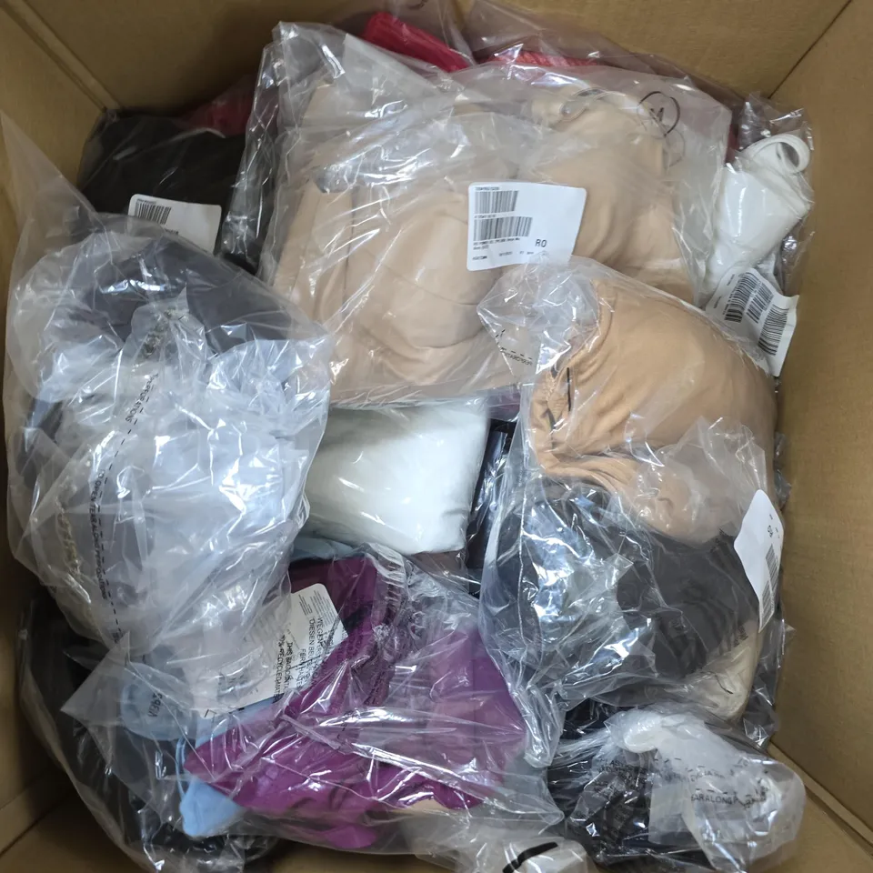 APPROXIMATELY 15 ASSORTED CLOTHING PRODUCTS IN VARIOUS STYLES & SIZES 