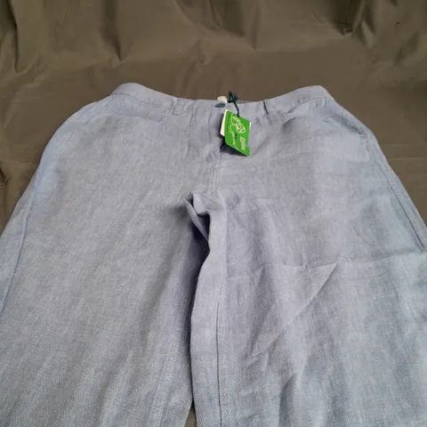 WHITE STUFF HARPER LNEN BLEND TROUSERS - SIZE 12P