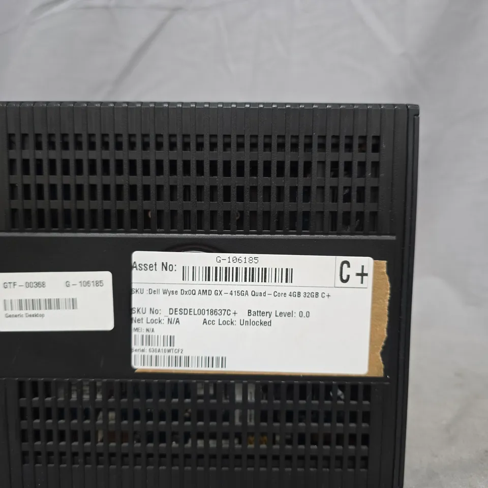 DELL WYSE DX0 THIN CLIENT – AMD GX-415GA QUAD-CORE, 4GB RAM, 32GB STORAGE 