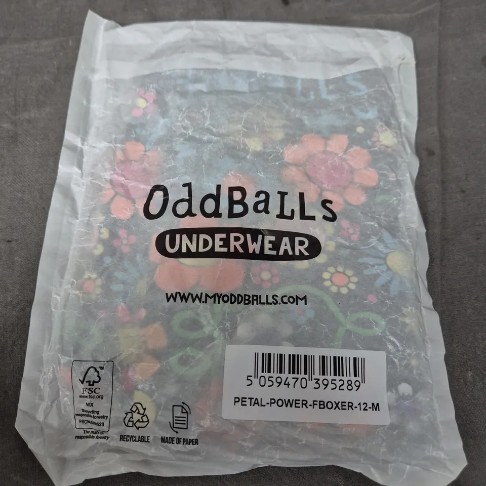 ODDBALLS UNDERWEAR – PETAL POWER MEN'S BOXER BRIEFS (SIZE M)