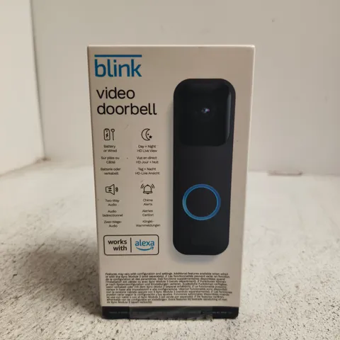 BOXED AND SEALED BLINK VIDEO DOORBELL