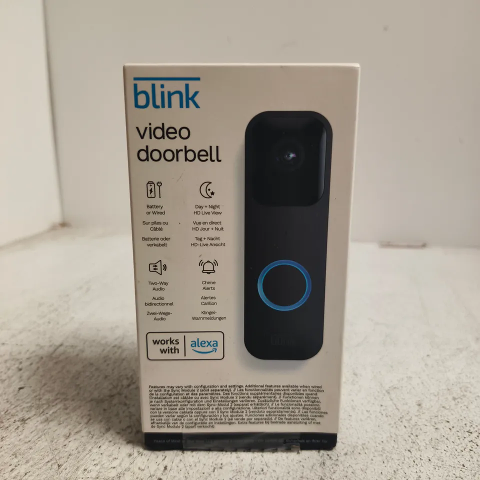 BOXED AND SEALED BLINK VIDEO DOORBELL
