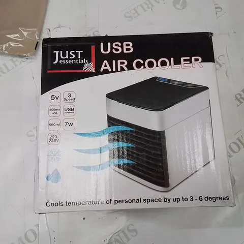 18 BOXED JUST ESSENTIALS USB AIR COOLERS