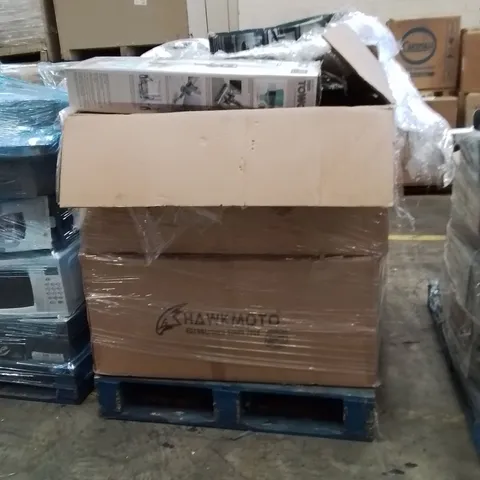 PALLET OF ASSORTED HOUSEHOLD GOODS AND PRODUCTS TO INCLUDE;VACUUM CLEANER,STEAM CLEANER,BLANKET