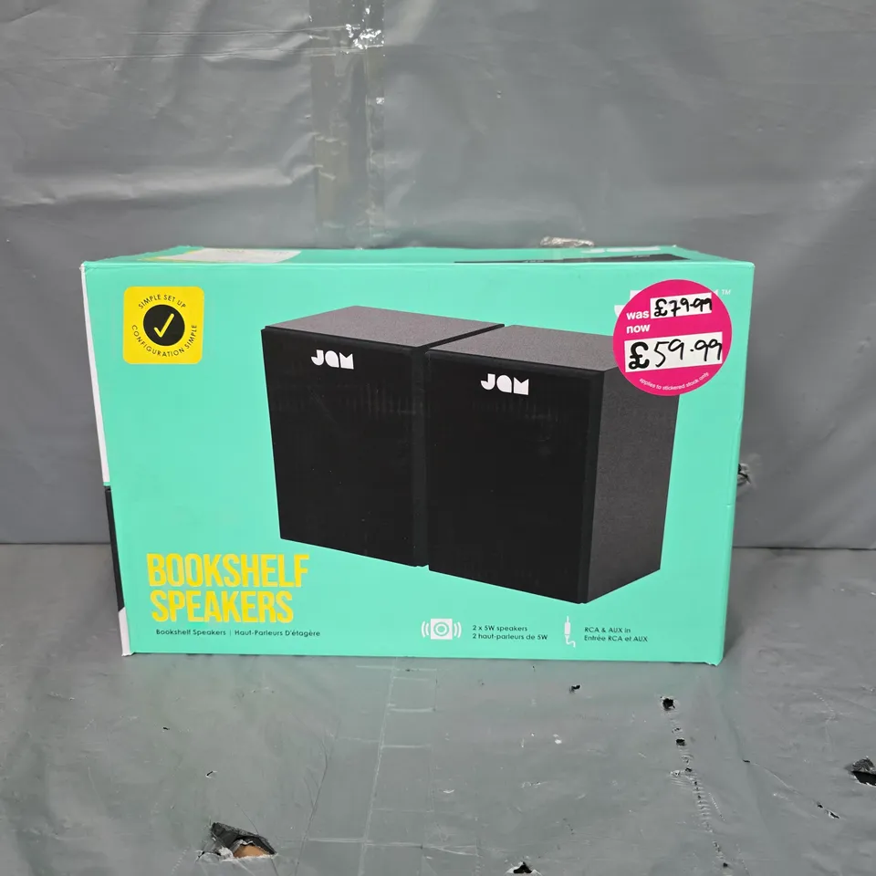 BOXED JAM BOOKSHELF SPEAKERS 