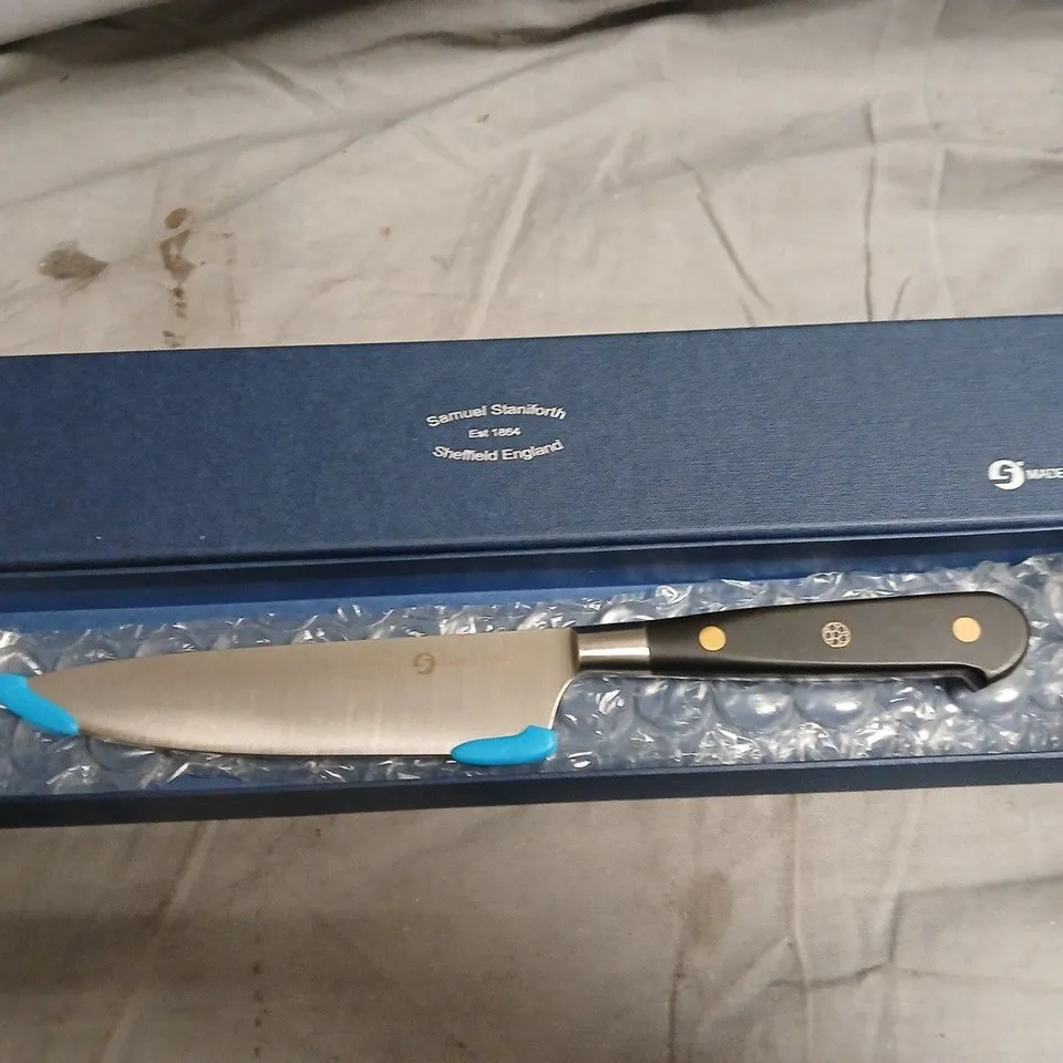 SAMUEL STANIFORTH SHEFFIELD KITCHEN KNIFE – BOXED (EST 1864)