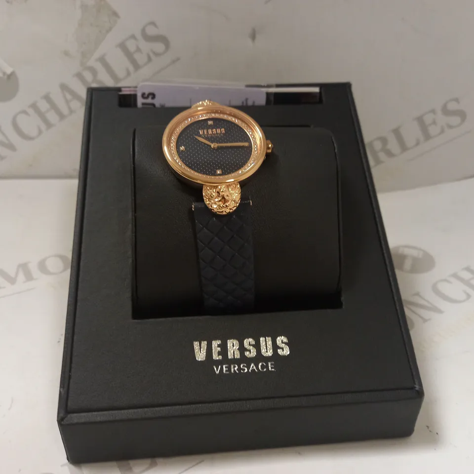 VERSUS VERSACE SOUTH BAY ROSE GOLD BLUE DIAL BLUE STRAP RRP £180