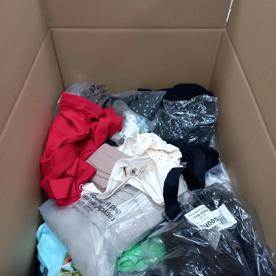 LOT OF ITEMS APPROXIMATELY 40 TO INCLUDE PURSE, TOPS, JUMPER 