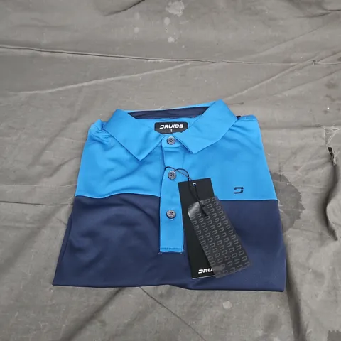 DRUIDS PANEL POLO IN BLUE SIZE S