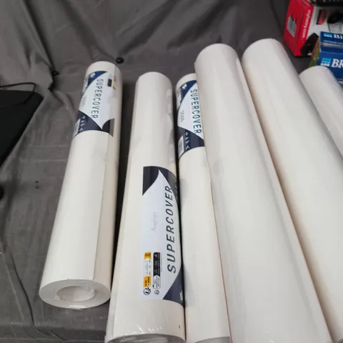 8X ROLLS OF ANAGLYPTA SUPERCOVER LINING PAPER 