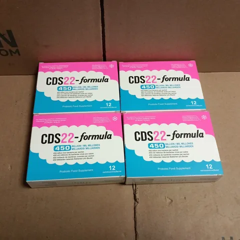 4 X CDS22-FORMULA PROBIOTIC FOOD SUPPLEMENT 12 SACHETS PER BOX