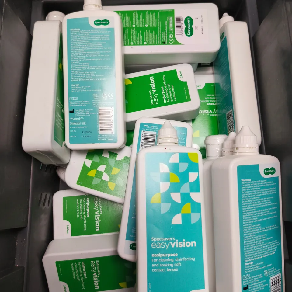 APPROXIMATELY 20 ASSORTED CONTACT LENS SOLUTION PRODUCTS - COLLECTION ONLY 