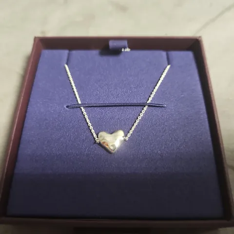 MONICA VINADER SILVER HEART PENDANT NECKLACE