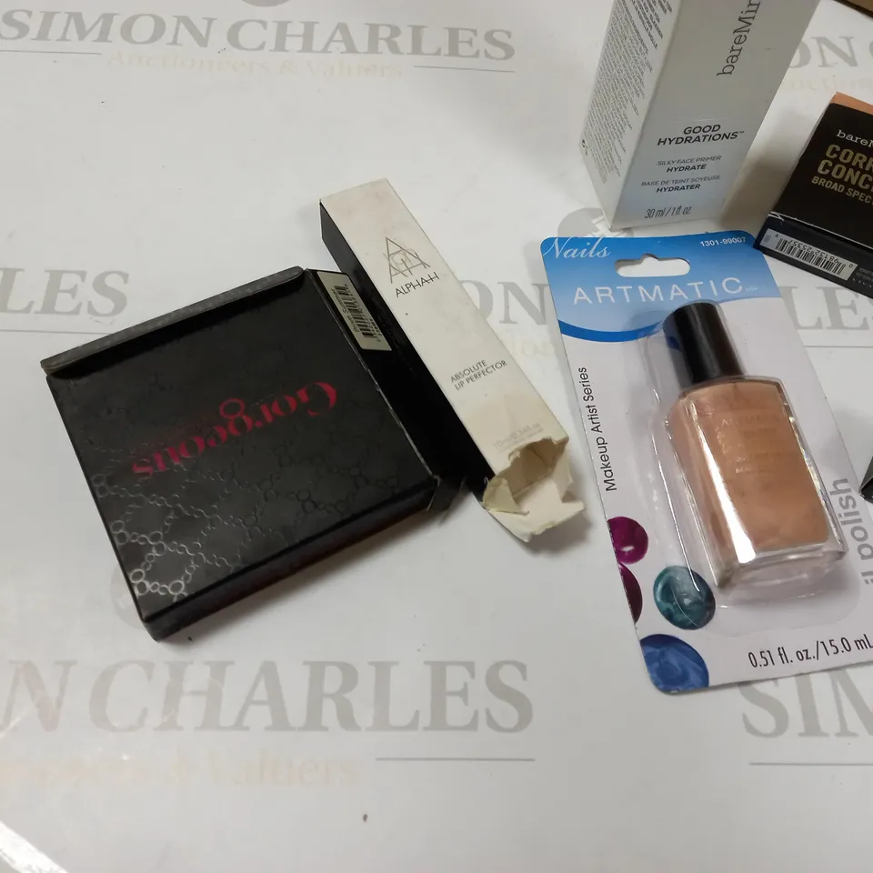 LOT OF APPROX 8 ASSORTED BEAUTY PRODUCTS TO INCLUDE: BAREMINERALS, GORGEOUS COSMETICS, ISADORA