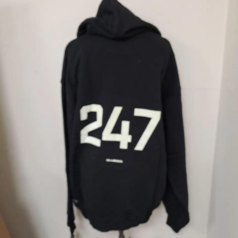 REPRESENT 247 OVERSIZED HOODIE BLACK - LARGE