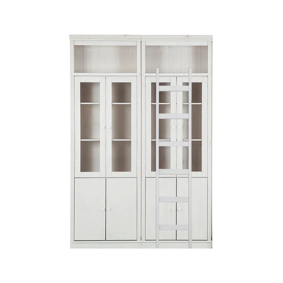 BOXED DEMETRICIA 223CM H × 148CM W LIBRARY BOOKCASE (2 BOXES)