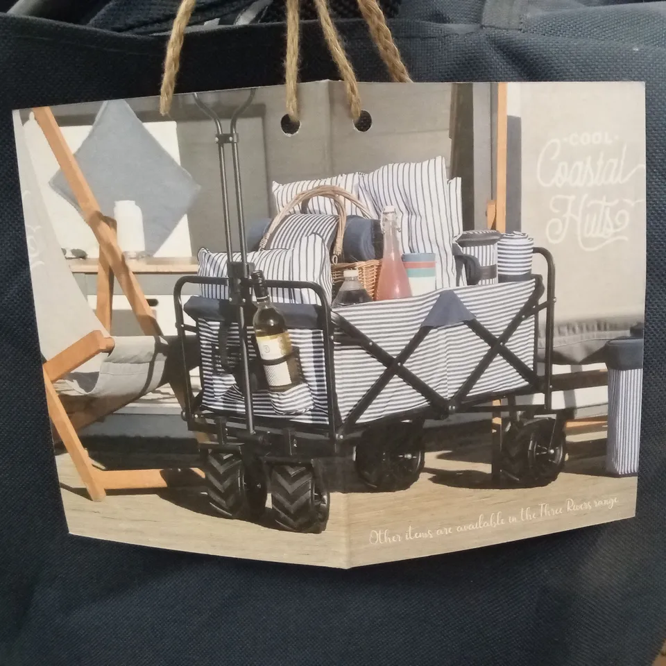 NAVIGATE THREE RIVERS EXTRA LARGE FOLDABLE BEACH, PICNIC & FESTIVAL TROLLEY RRP £149.99