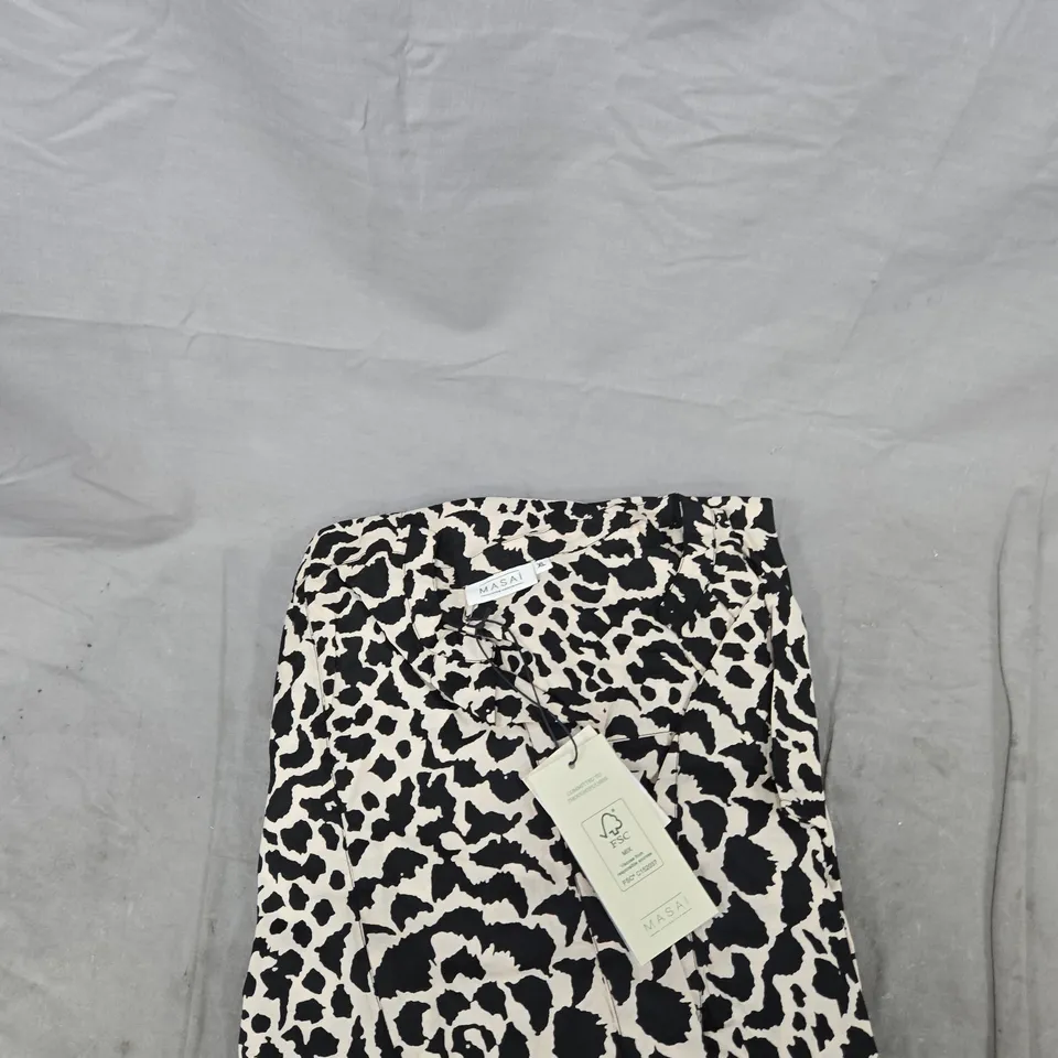 MASAI COPENHAGEN WOMEN'S ANIMAL PRINT BLOUSE, XL