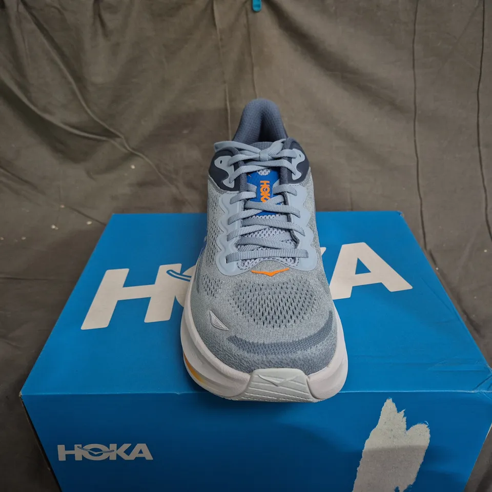 BOXED PAIR OF MENS HOKA BONDI 9 RUNNING TRAINERS - UK SIZE 10.5