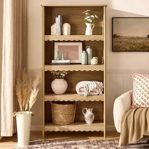 BOXED DUSK BETTY BOOKSHELF - LIGHT WOOD (1 BOX)