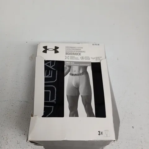 UNDER ARMOUR BOXERJOCK MEN'S BOXER BRIEFS – 3 PACK SIZE XL