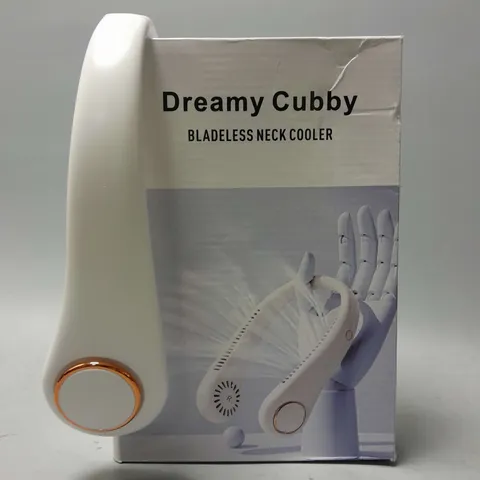 BOXED DREAMY CUBBY BLADLESS NECK COOLER IN WHITE
