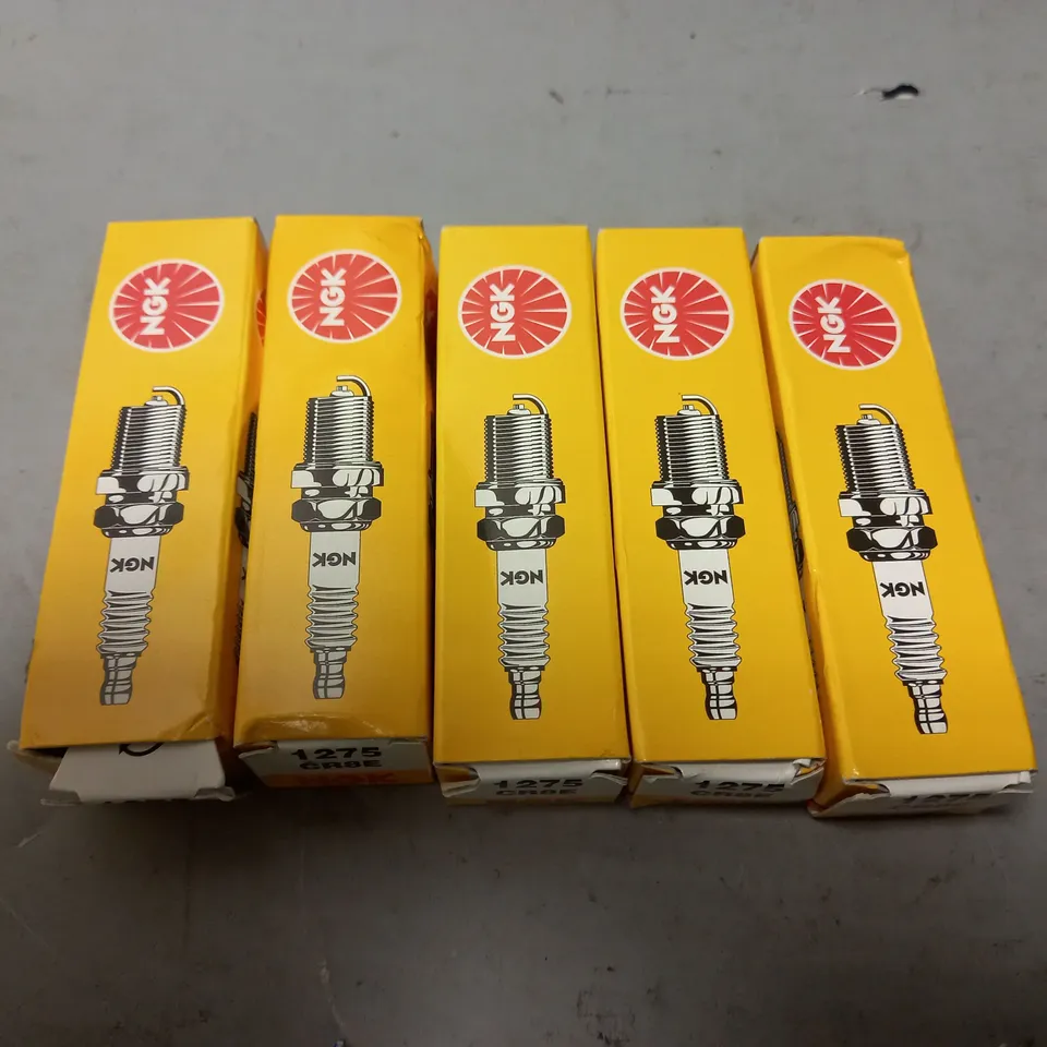 SET OF 5 NGK 1275 CR8E SPARK PLUGS 