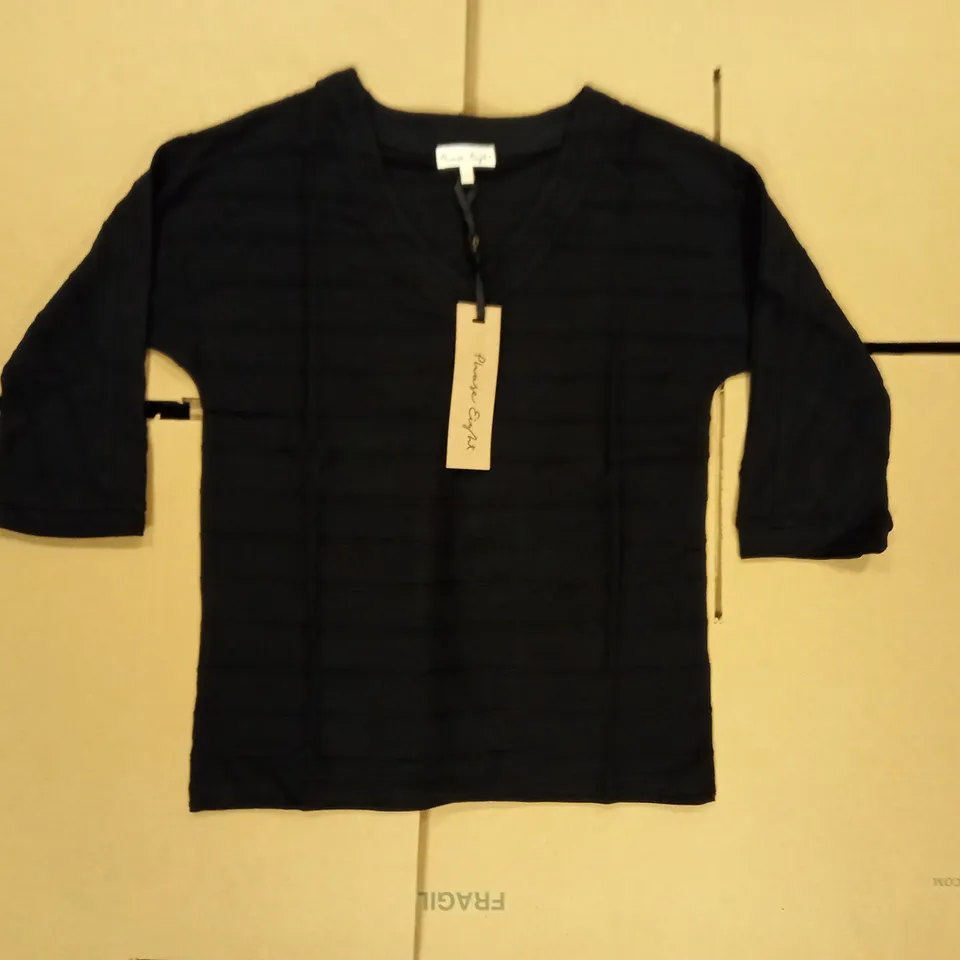 LOT OF 30 BRAND NEW PHASE EIGHT RIPPLE TEXTURED TOP BLACK UK SIZE 8