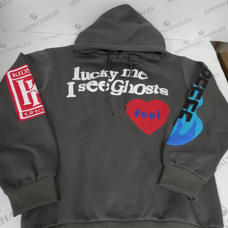 FOUR CACTUS LIGHT GREY HOODIE SIZE XL 