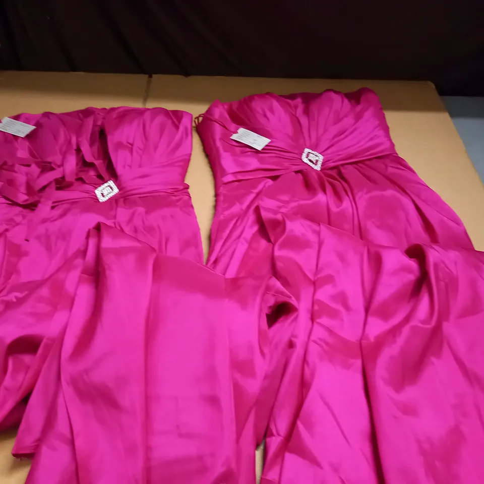 LOT OF 2 PINK EMBELLISHED OCCASIONAL DRESSES - 10&20