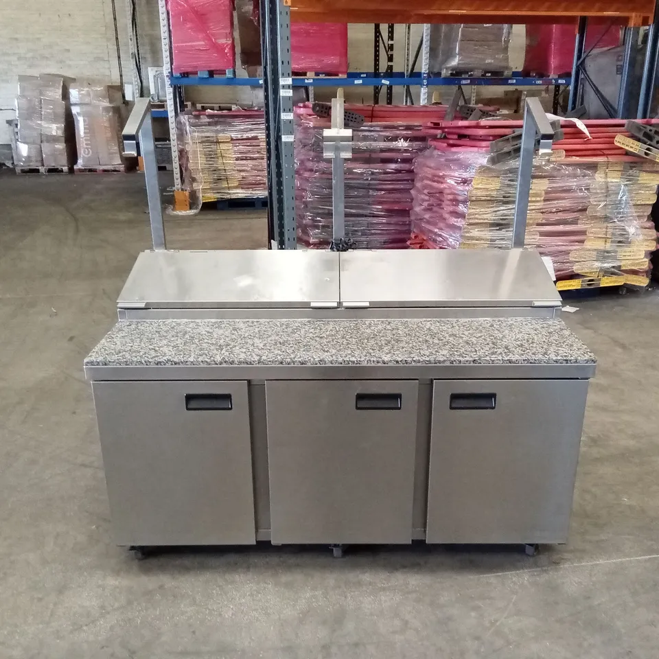 FOSTER FPS3GR - 3 DOOR PIZZA/SALADETTE UNIT WITH GRANITE TOP