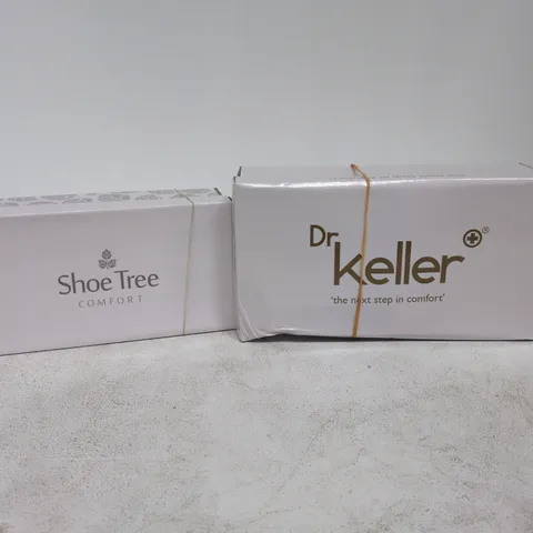 BOX OF APPROXIMATELY 11 FOOTWEAR ITEMS TO INCLUDE DR KELLER, SHOE TREE COMFORT ETC