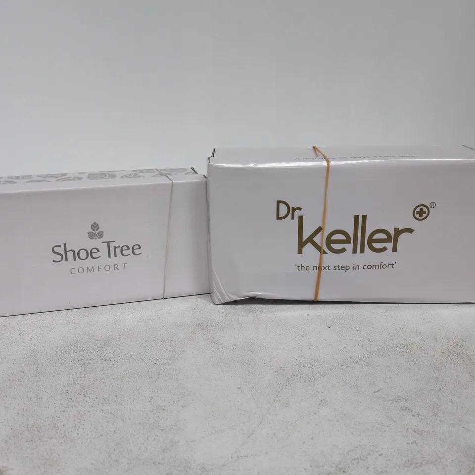 BOX OF APPROXIMATELY 11 FOOTWEAR ITEMS TO INCLUDE DR KELLER, SHOE TREE COMFORT ETC