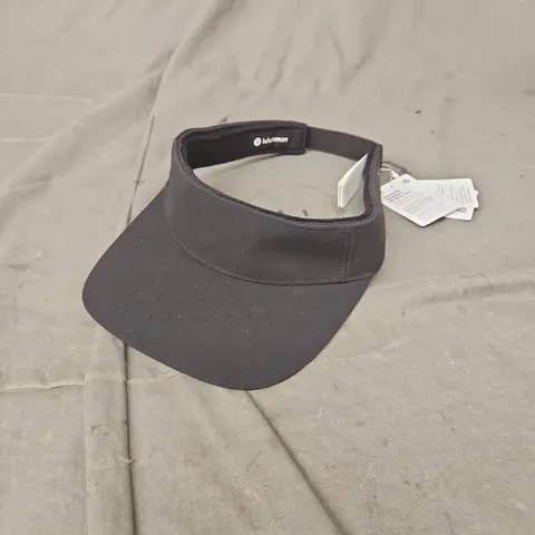 LULULEMON REMOVABLE SWEATBAND ALL-SPORT VISOR IN BLACK SIZE S/M